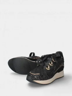 Sapatilha Preta Com Cunha Interior Alice 42