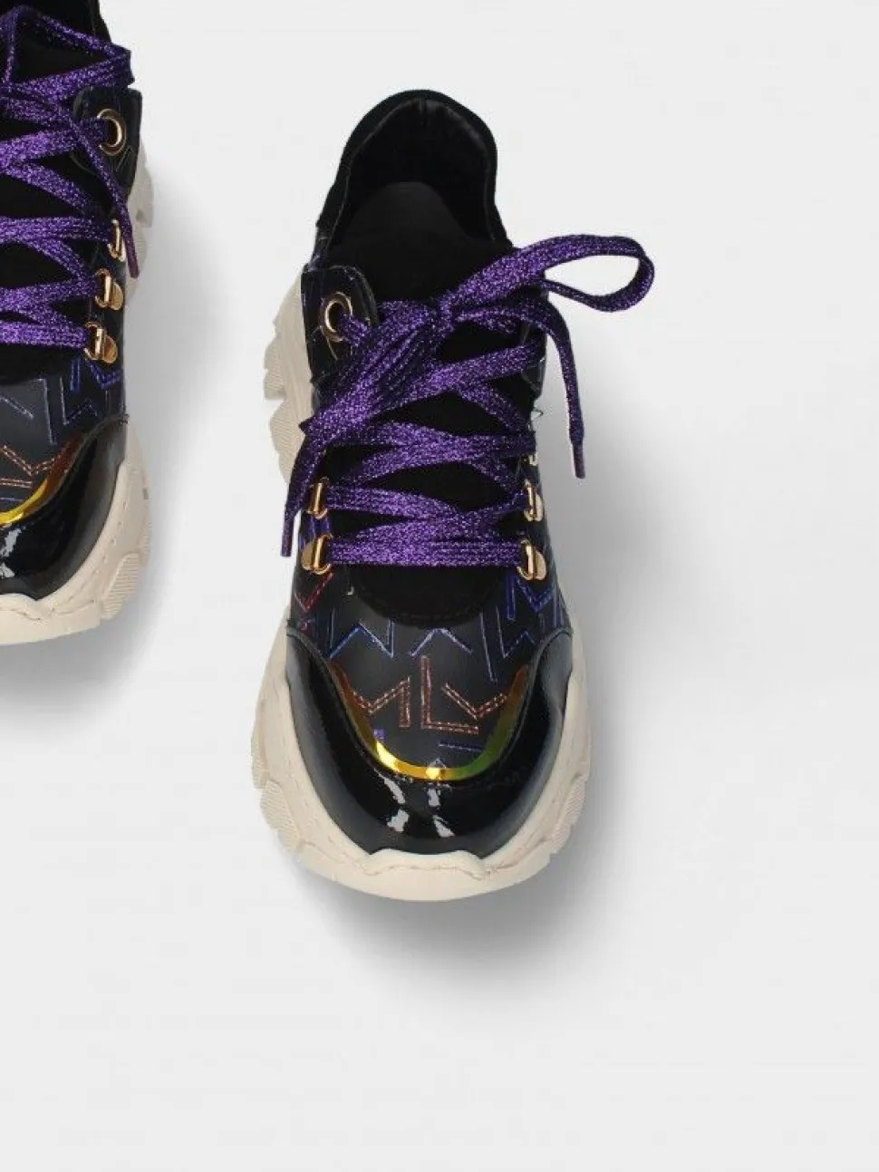 Sapatilha Preta Sola Chunky Stella 13