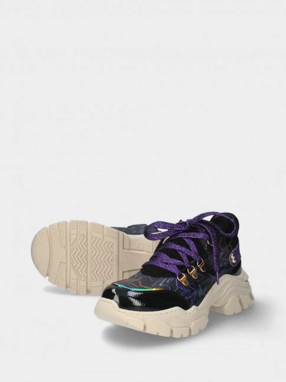 Sapatilha Preta Sola Chunky Stella 13