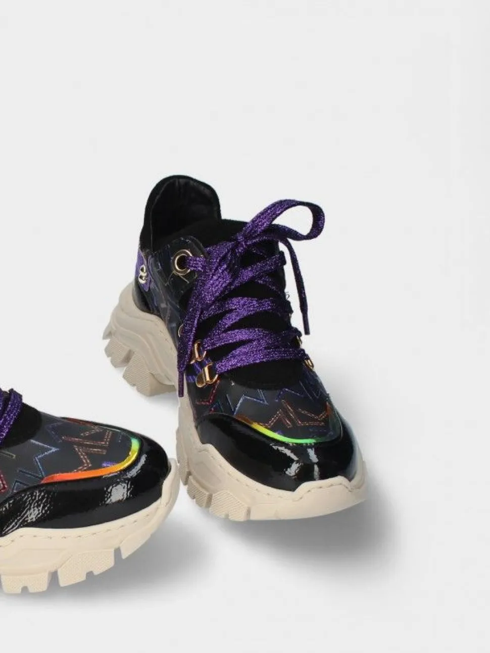 Sapatilha Preta Sola Chunky Stella 13