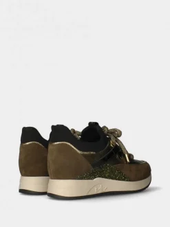 Sapatilha Verde Com Cunha Interior Para Mulher Alice 17