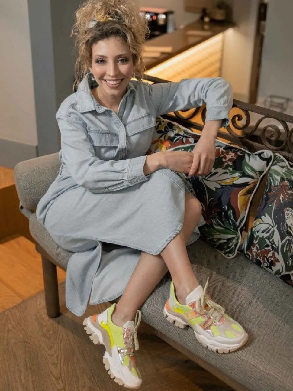 Sapatilhas Amarelas Para Mulher Stella 10