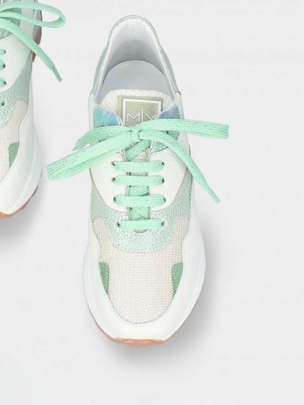 Sapatilhas Branca E Verde Para Mulher Angela 21