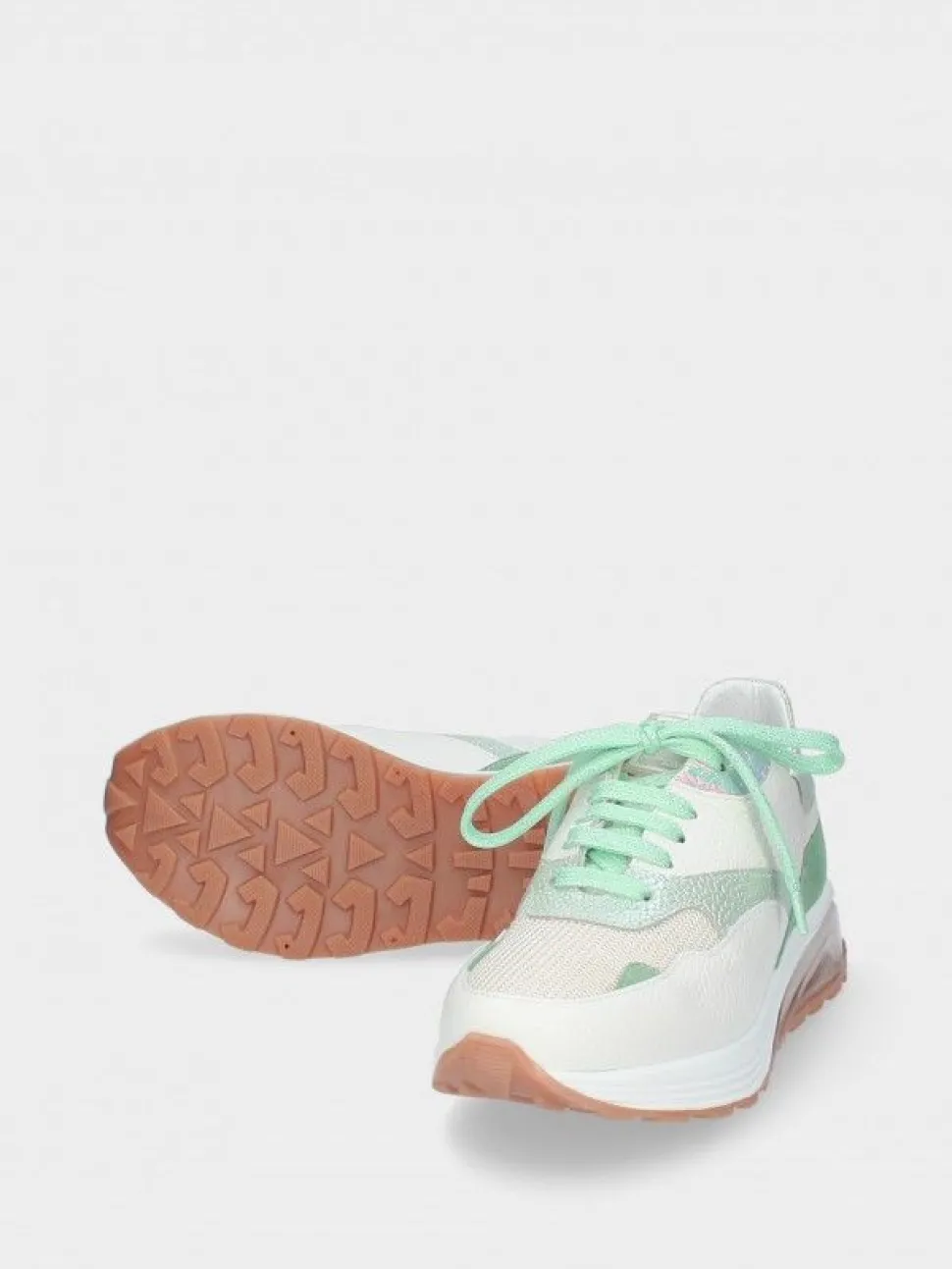 Sapatilhas Branca E Verde Para Mulher Angela 21