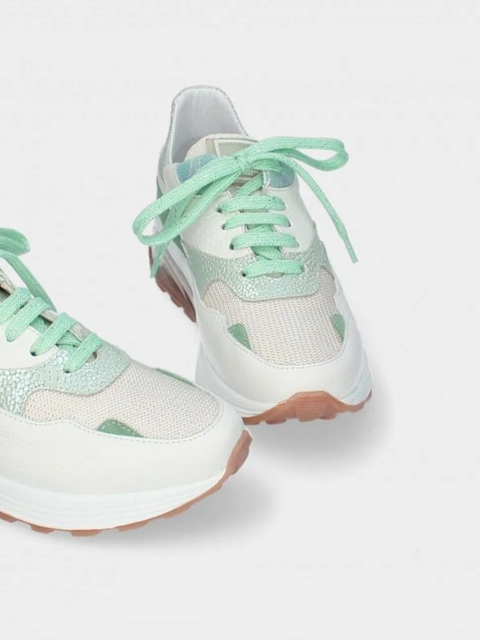 Sapatilhas Branca E Verde Para Mulher Angela 21