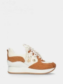 Sapatilhas Brancas E Camel De Cunha Alice93