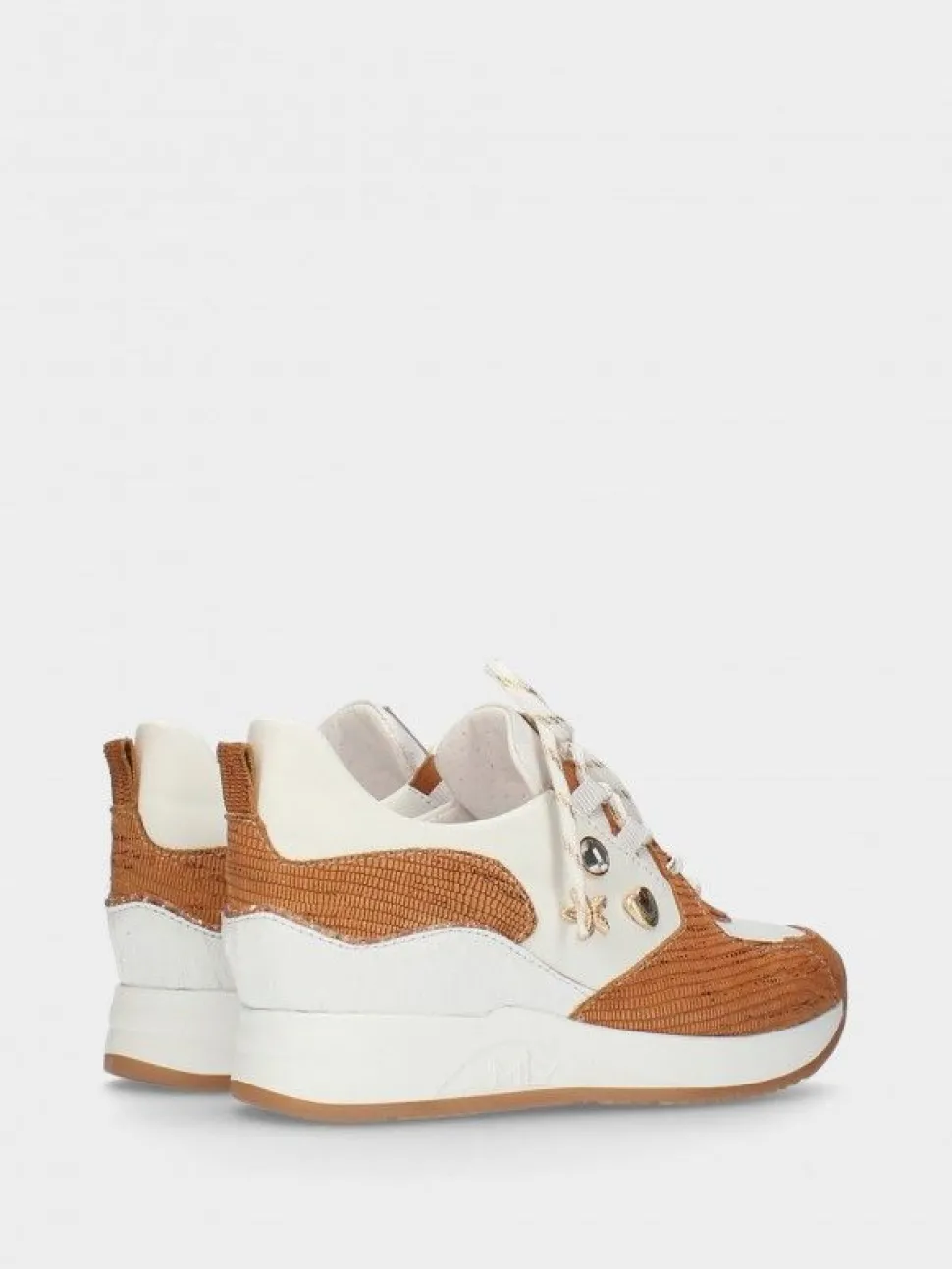 Sapatilhas Brancas E Camel De Cunha Alice93