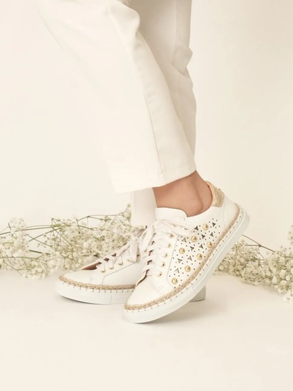 Sapatilhas Brancas Para Mulher Adelia15