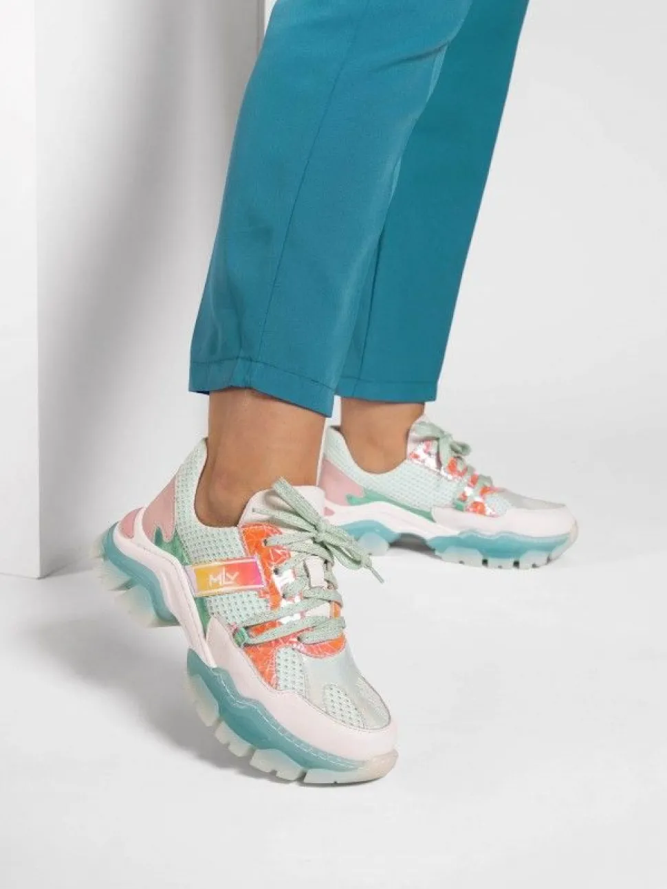 Sapatilhas Turquesa Para Mulher Stella 10