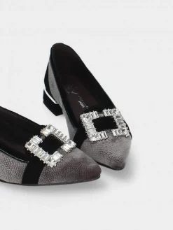 Sapato Cinzento Salto Baixo Lea 67