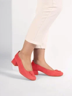 Sapato Salto Medio Coral Beatriz 01