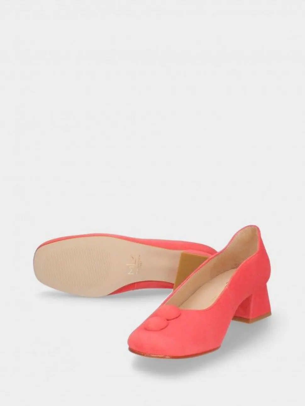 Sapato Salto Medio Coral Beatriz 01