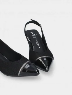 Sapato Salto Medio Preto Lori 33