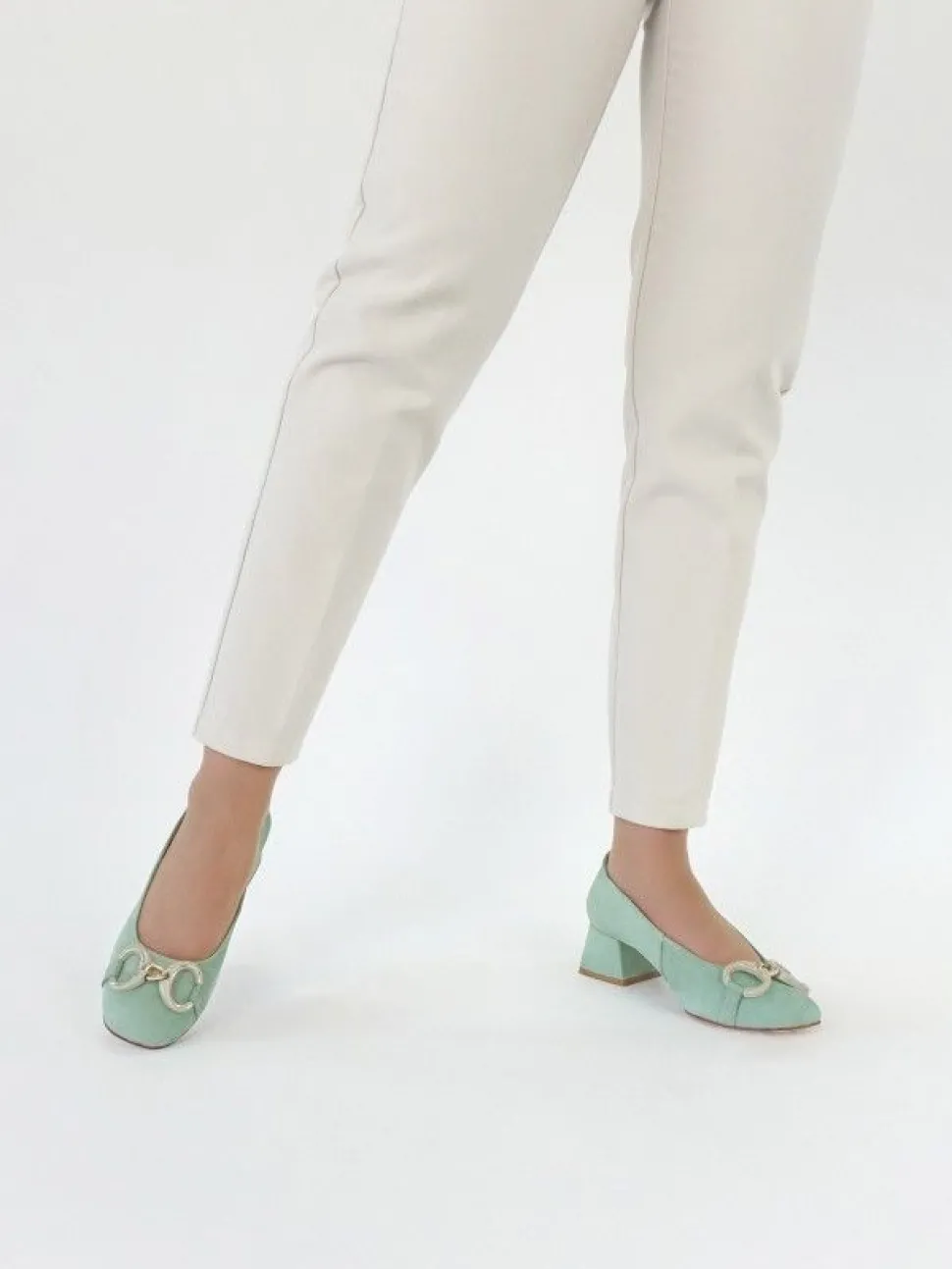 Sapato Salto Medio Verde Beatriz 03