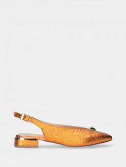 Sapato Salto Raso Laranja Lea 65