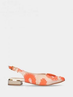 Sapato Salto Raso Laranja Lea51