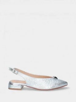 Sapato Salto Raso Prateado Lea 65