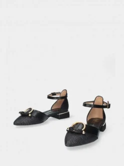 Sapato Salto Raso Preto Para Mulher Lea 64