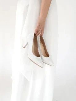 Sapato Stiletto Branco Salto Alto Luisa 01