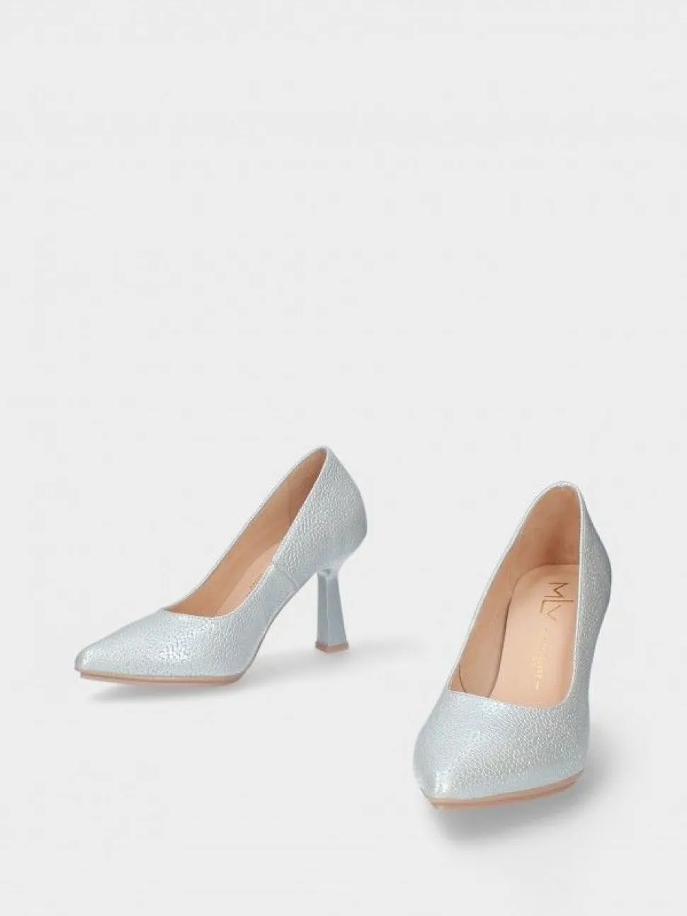 Sapato Stiletto Prateado Salto Alto Luisa 01