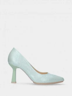 Sapato Stiletto Verde Salto Alto Luisa 01