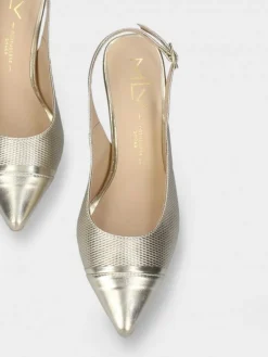 Sapatos Dourados Salto Alto Para Cerimonia Luisa 02