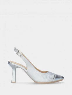 Sapatos Prateados Salto Alto Para Cerimonia Luisa 02