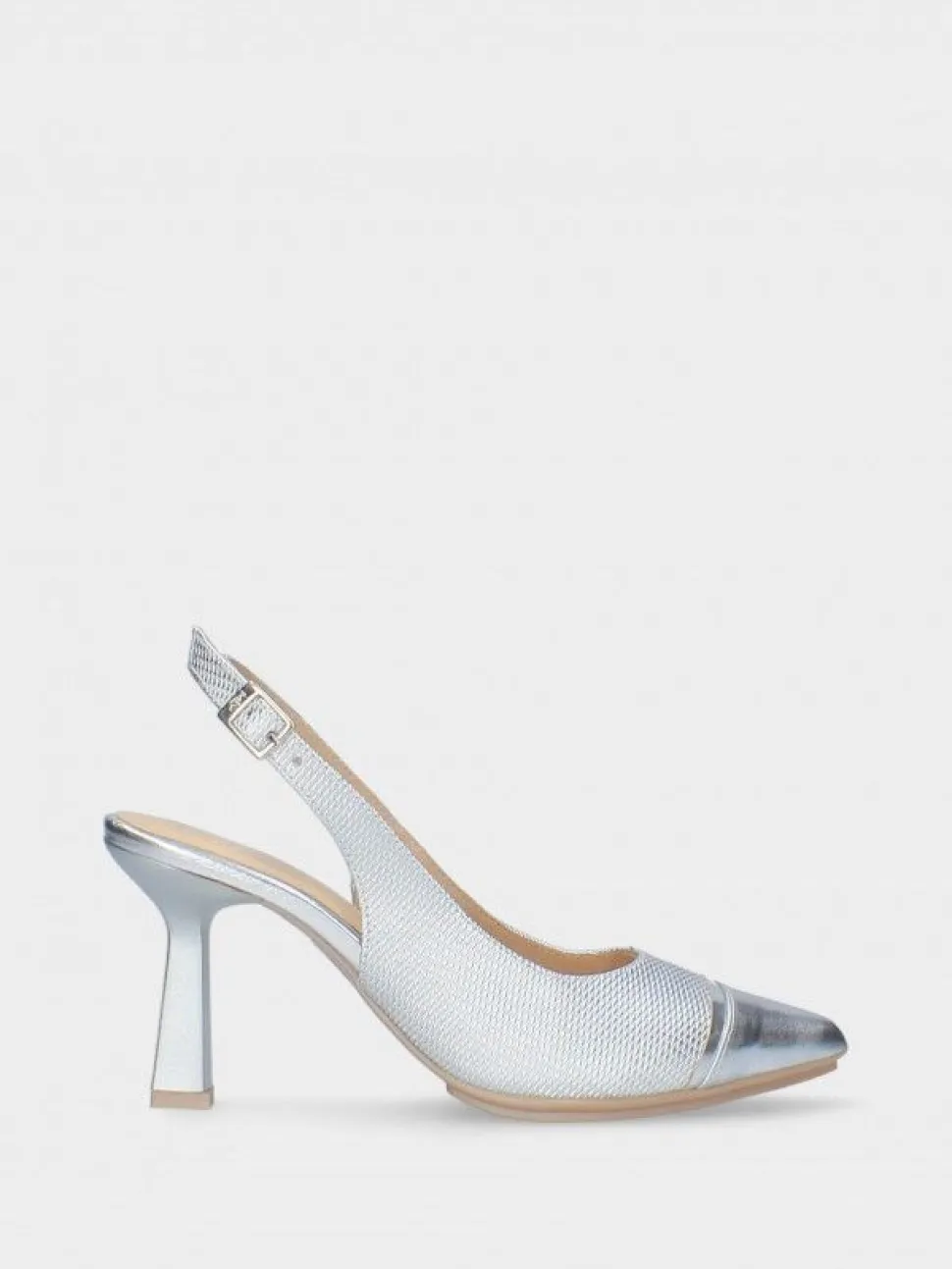 Sapatos Prateados Salto Alto Para Cerimonia Luisa 02