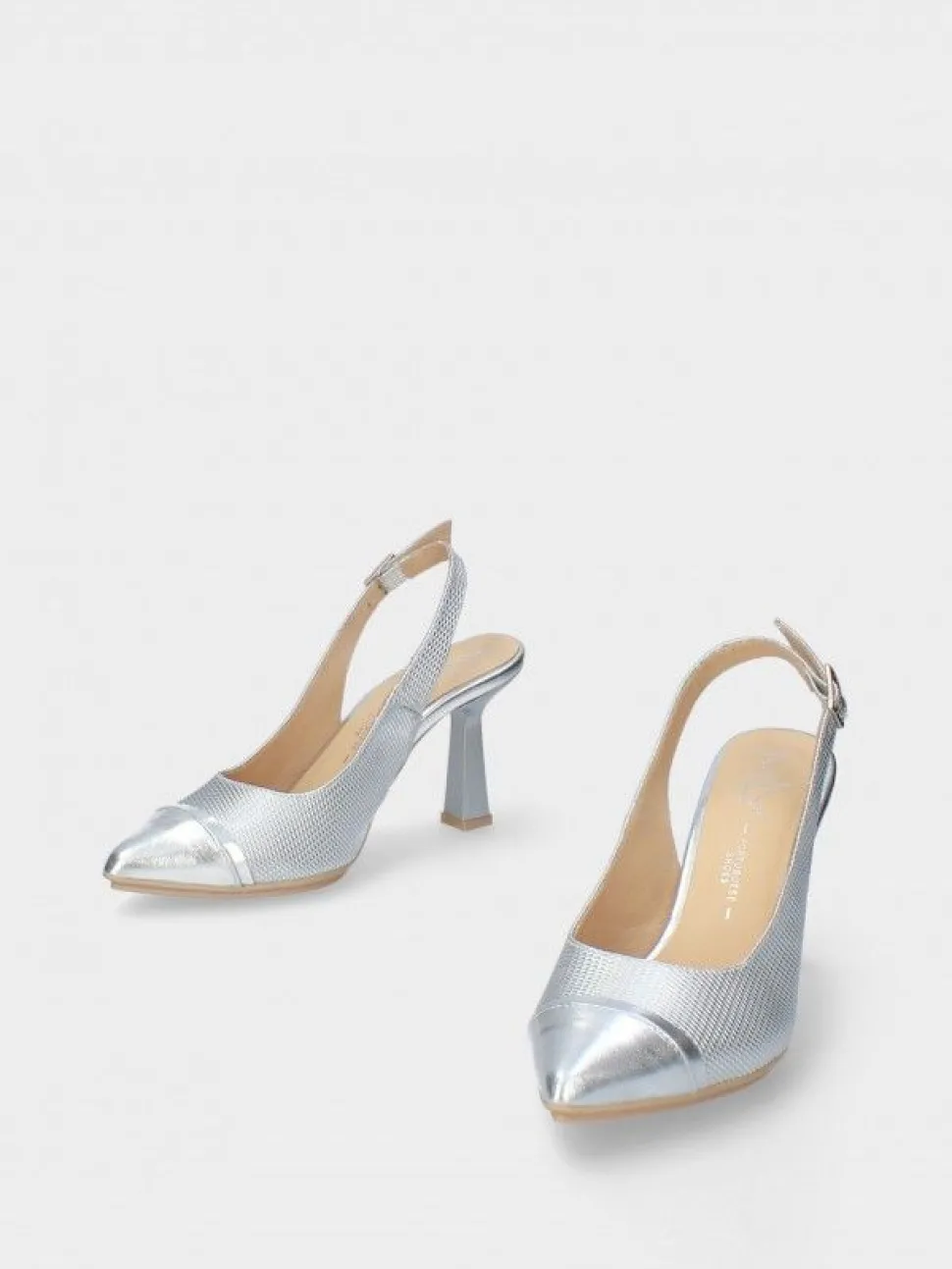 Sapatos Prateados Salto Alto Para Cerimonia Luisa 02