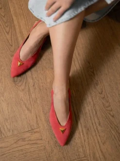 Sapatos Salto Raso Coral Lea 66