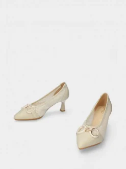 Stilleto Bege Salto Medio Lori 34