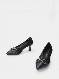 Stilleto Preto Salto Medio Lori 34