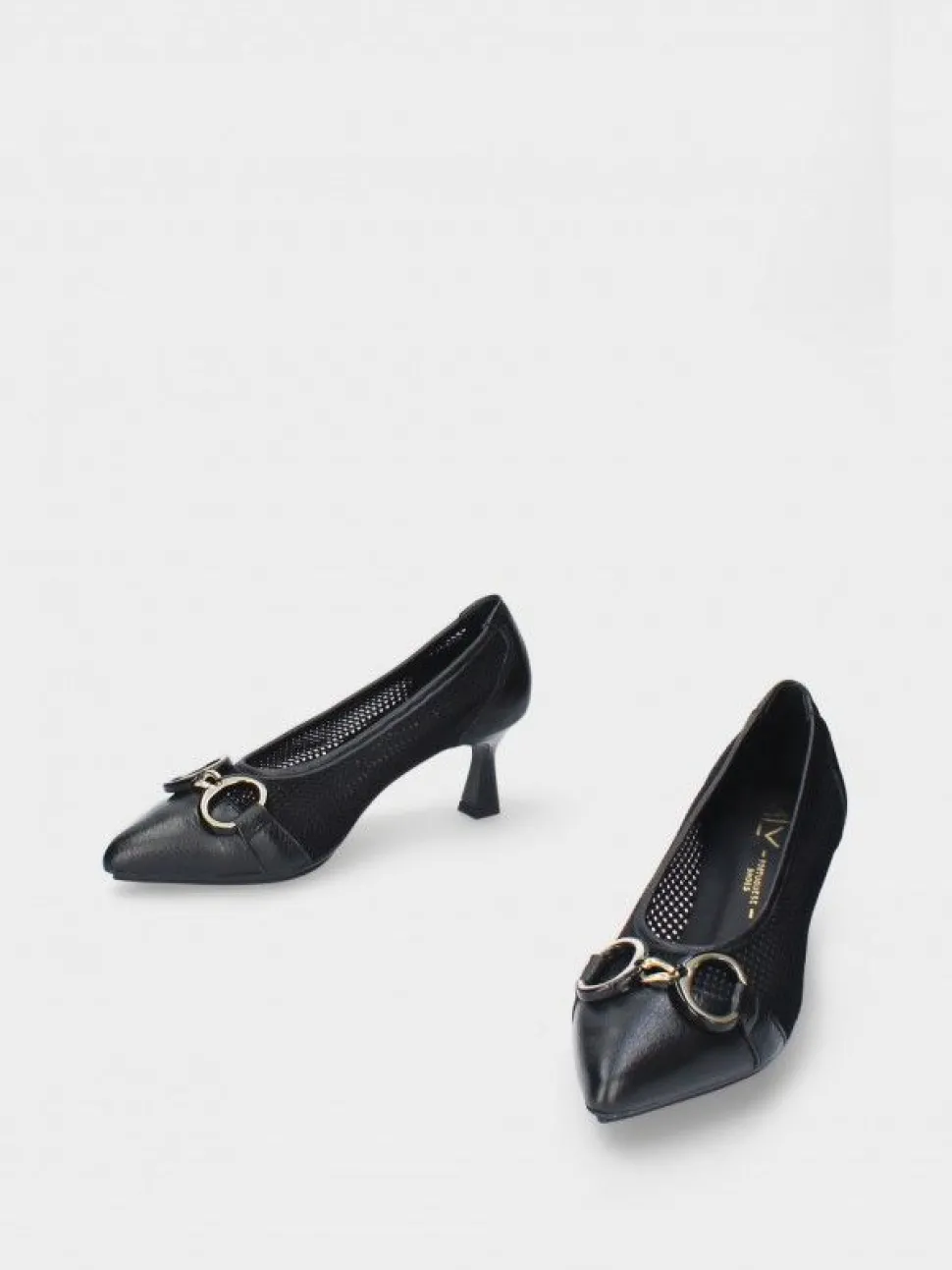 Stilleto Preto Salto Medio Lori 34