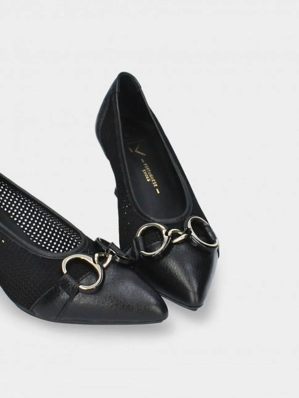 Stilleto Preto Salto Medio Lori 34